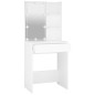 vidaXL Tocador con LED blanco 60x40x140 cm vidaXL Tocador con LED blanco 60x40x140 cm