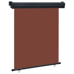 vidaXL Toldo lateral de balcón marrón 140x250 cm