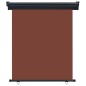 vidaXL Toldo lateral de balcón marrón 140x250 cm vidaXL Toldo lateral de balcón marrón 140x250 cm