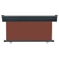 vidaXL Toldo lateral de balcón marrón 140x250 cm vidaXL Toldo lateral de balcón marrón 140x250 cm