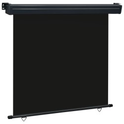 vidaXL Toldo lateral de balcón negro 170x250 cm
