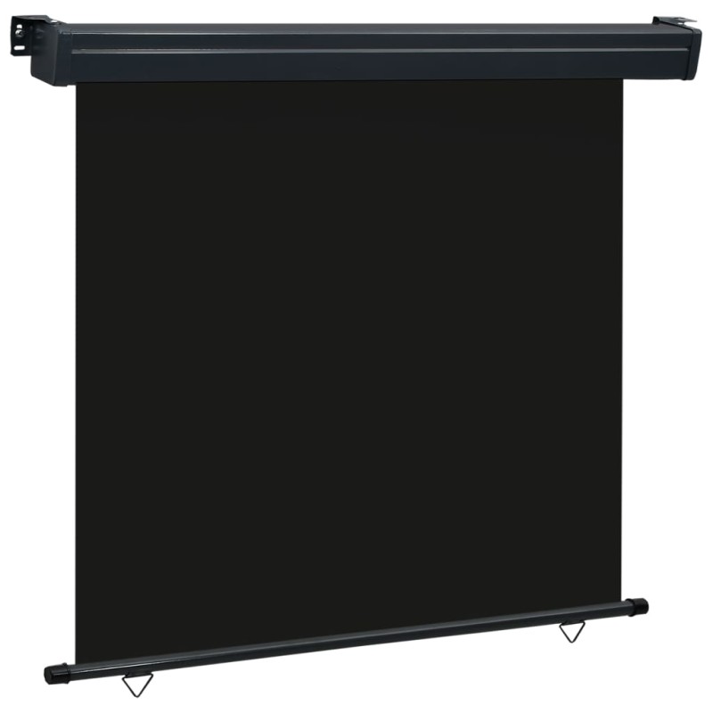 vidaXL Toldo lateral de balcón negro 170x250 cm vidaXL Toldo lateral de balcón negro 170x250 cm