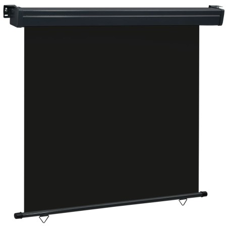vidaXL Toldo lateral de balcón negro 170x250 cm