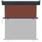 vidaXL Toldo lateral de balcón marrón 170x250 cm vidaXL Toldo lateral de balcón marrón 170x250 cm