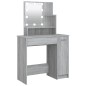 vidaXL Tocador con LED gris sonoma 86,5x35x136 cm vidaXL Tocador con LED gris sonoma 86,5x35x136 cm