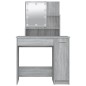 vidaXL Tocador con LED gris sonoma 86,5x35x136 cm vidaXL Tocador con LED gris sonoma 86,5x35x136 cm