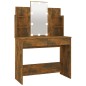 vidaXL Tocador con LED color roble ahumado 86,5x35x136 cm vidaXL Tocador con LED color roble ahumado 86,5x35x136 cm