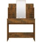 vidaXL Tocador con LED color roble ahumado 86,5x35x136 cm vidaXL Tocador con LED color roble ahumado 86,5x35x136 cm