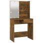 vidaXL Juego de tocador con LED madera contrachapada roble ahumado vidaXL Juego de tocador con LED madera contrachapada roble ahumado