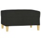 vidaXL Reposapiés de tela negro 70x55x41 cm vidaXL Reposapiés de tela negro 70x55x41 cm
