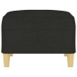 vidaXL Reposapiés de tela negro 70x55x41 cm vidaXL Reposapiés de tela negro 70x55x41 cm