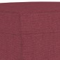 vidaXL Reposapiés de tela rojo tinto 70x55x41 cm