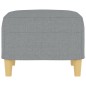 vidaXL Reposapiés de tela gris claro 60x50x41 cm vidaXL Reposapiés de tela gris claro 60x50x41 cm