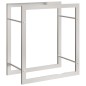 vidaXL Estante para leña acero inoxidable 50x28x56 cm vidaXL Estante para leña acero inoxidable 50x28x56 cm