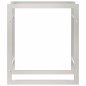 vidaXL Estante para leña acero inoxidable 50x28x56 cm vidaXL Estante para leña acero inoxidable 50x28x56 cm