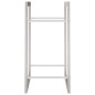 vidaXL Estante para leña acero inoxidable 50x28x56 cm vidaXL Estante para leña acero inoxidable 50x28x56 cm