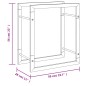 vidaXL Estante para leña acero inoxidable 50x28x56 cm vidaXL Estante para leña acero inoxidable 50x28x56 cm