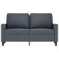 vidaXL Sofá de 2 plazas de terciopelo gris oscuro 120 cm vidaXL Sofá de 2 plazas de terciopelo gris oscuro 120 cm
