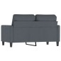 vidaXL Sofá de 2 plazas de terciopelo gris oscuro 120 cm vidaXL Sofá de 2 plazas de terciopelo gris oscuro 120 cm
