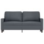 vidaXL Sofá de 2 plazas de terciopelo gris oscuro 140 cm vidaXL Sofá de 2 plazas de terciopelo gris oscuro 140 cm