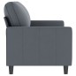 vidaXL Sofá de 2 plazas de terciopelo gris oscuro 140 cm vidaXL Sofá de 2 plazas de terciopelo gris oscuro 140 cm