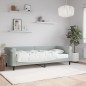 vidaXL Sofá cama con colchón terciopelo gris claro 80x200 cm vidaXL Sofá cama con colchón terciopelo gris claro 80x200 cm