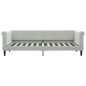 vidaXL Sofá cama con colchón terciopelo gris claro 80x200 cm vidaXL Sofá cama con colchón terciopelo gris claro 80x200 cm