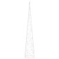 vidaXL Cono de luz navideño 60 LED blanco cálido 120 cm acrílico vidaXL Cono de luz navideño 60 LED blanco cálido 120 cm acrílico