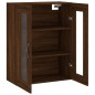 vidaXL Armario de pared madera ingeniería roble marrón 69,5x34x90 cm