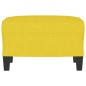 vidaXL Reposapiés de tela amarillo claro 60x50x41 cm vidaXL Reposapiés de tela amarillo claro 60x50x41 cm