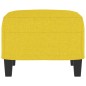 vidaXL Reposapiés de tela amarillo claro 60x50x41 cm vidaXL Reposapiés de tela amarillo claro 60x50x41 cm