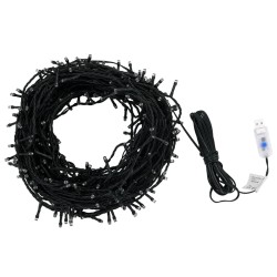 vidaXL Tira de luces 400 LED interior exterior blanco frío 40 m 
