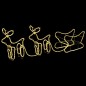 vidaXL Renos y trineo de Navidad decoración jardín 576 LEDs vidaXL Renos y trineo de Navidad decoración jardín 576 LEDs
