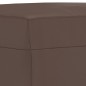 vidaXL Reposapiés de cuero sintético marrón 60x50x41 cm vidaXL Reposapiés de cuero sintético marrón 60x50x41 cm