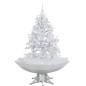 vidaXL Árbol de Navidad con nieve con base en paraguas blanco 140 cm vidaXL Árbol de Navidad con nieve con base en paraguas blanco 140 cm