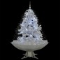 vidaXL Árbol de Navidad con nieve con base en paraguas blanco 140 cm vidaXL Árbol de Navidad con nieve con base en paraguas blanco 140 cm