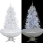 vidaXL Árbol de Navidad con nieve con base en paraguas blanco 170 cm vidaXL Árbol de Navidad con nieve con base en paraguas blanco 170 cm