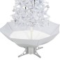 vidaXL Árbol de Navidad con nieve con base en paraguas blanco 170 cm vidaXL Árbol de Navidad con nieve con base en paraguas blanco 170 cm