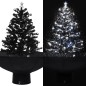 vidaXL Árbol de Navidad con nieve con base de paraguas PVC negro 75 cm vidaXL Árbol de Navidad con nieve con base de paraguas PVC negro 75 cm