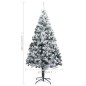 vidaXL Árbol de Navidad artificial verde con nieve 180 cm vidaXL Árbol de Navidad artificial verde con nieve 180 cm