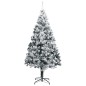 vidaXL Árbol de Navidad artificial PVC verde nieve flocado 400 cm vidaXL Árbol de Navidad artificial PVC verde nieve flocado 400 cm