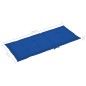 vidaXL Sillas de jardín 4 uds madera maciza de teca cojines azul klein vidaXL Sillas de jardín 4 uds madera maciza de teca cojines azul klein