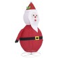vidaXL Papá Noel de Navidad decorativo con LED tela lujosa 90 cm vidaXL Papá Noel de Navidad decorativo con LED tela lujosa 90 cm