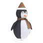 vidaXL Pingüino de Navidad decorativo con LED tela lujosa 60 cm vidaXL Pingüino de Navidad decorativo con LED tela lujosa 60 cm
