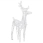 vidaXL Reno y trineo adorno navideño 160 LEDs acrílico 130 cm vidaXL Reno y trineo adorno navideño 160 LEDs acrílico 130 cm