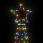 vidaXL Árbol de Navidad con poste de metal 1400 LEDs de colores 5 m vidaXL Árbol de Navidad con poste de metal 1400 LEDs de colores 5 m