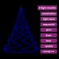 vidaXL Árbol de pared con gancho metálico 720 LED azul 5 m vidaXL Árbol de pared con gancho metálico 720 LED azul 5 m
