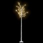 vidaXL Árbol de Navidad LED blanco cálido sauce interior exterior 2,2m