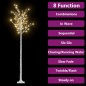 vidaXL Árbol de Navidad LED blanco cálido sauce interior exterior 2,2m