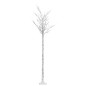 vidaXL Árbol de Navidad LED blanco cálido sauce interior exterior 2,2m